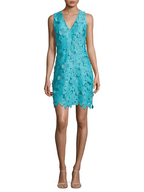 michael kors turquoise floral lace dress|Michael michael kors floral lace dress + FREE SHIPPING.